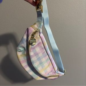 NWOT Stoney Clover Lane Rainbow Gingham Fanny Pack